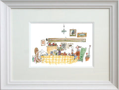 Signed Quentin Blake - Mrs Armitage Read The Letter To Breakspear Framed