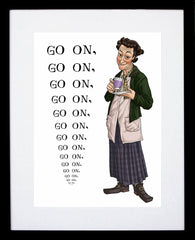 Father Ted - Mrs Doyle - Go On Black Frame