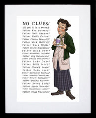 Father Ted - Mrs Doyle - No Clues! Black Frame