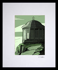 Series 1 - Mussenden Temple-16 x 11.5-Small Flat Black Frame