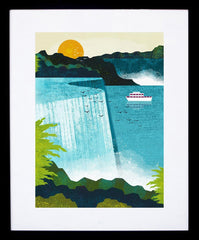 Niagara Falls Frame Black 18x25