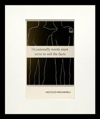 Postcard - Niccolo Machiavelli - Small Flat Black Frame