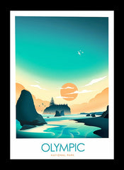 National Park - Olympic Framed 