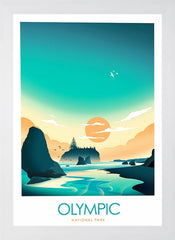 National Park - Olympic White Frame