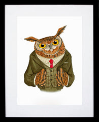 Animals - Owl Black Frame