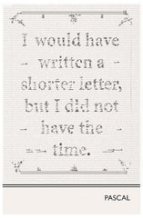 Pascal - Shorter Letter Unframed