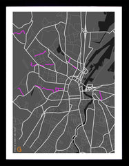 Belfast Peace Lines A2 Black frame