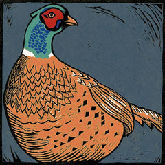 Lino Print - Splendid Pheasant