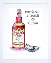 Drinks Liqueur - Pimms Cup White Frame