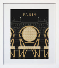 Paris Illustrations - Pont Neuf Frame White 