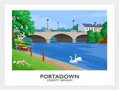 Co Armagh - Portadown-30 x 40-White Box Frame (No Mount)