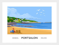 Co Donegal - Portsalon Frame White 40x30 No Mount