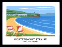 Co Derry - Portstewart Strand  Frame Black 40x30 No Mount