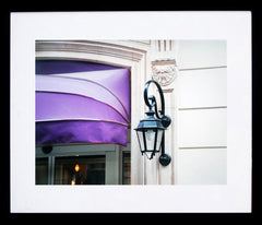 Paris In Purple - Wall Light Framed