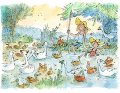 Quentin Blake - The Goose Girl And Her Brother