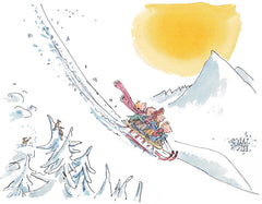 Quentin Blake - Let's See How Fast Our Sledge Will Go