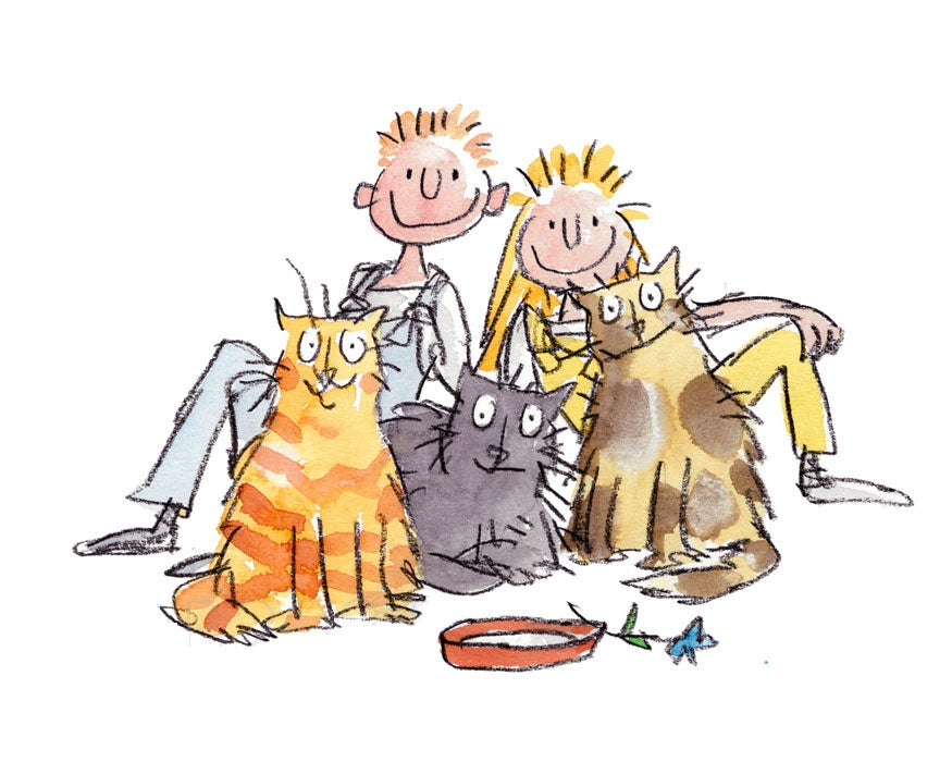 Quentin Blake - Three Fat Cats