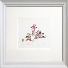 Quentin Blake - From Chocolate Banana Cake White Frame