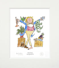 Quentin Blake 90th Birthday - Mister Magnolia - Unframed