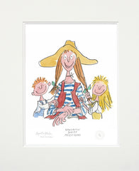 Quentin Blake 90th Birthday - Fantastic Daisy Artichoke - Unframed