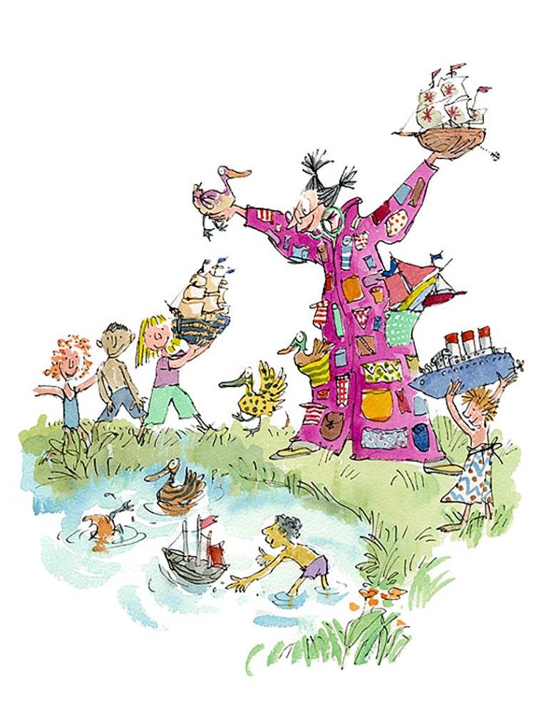 Quentin Blake 90th Birthday - Angelica Sprocket's Pockets