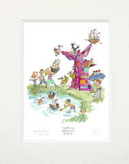 Quentin Blake 90th Birthday - Angelica Sprocket's Pockets - Unframed