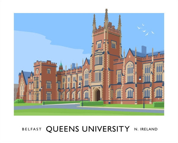 Belfast - Queens University Unframed 40x30