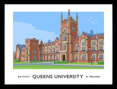 Belfast - Queens University Frame Black 40x30 nomount