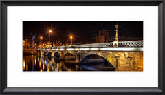 Belfast - Queen's Bridge Ltd Edition Frame Black Flat