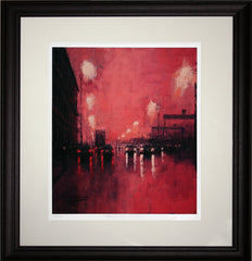 Print - Queens Road, Belfast-36 x 41-Black Scoop Frame