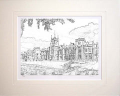 Belfast - Queen's University Mono Unframed 36X30