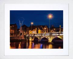 Belfast - Queen's Bridge White Frame