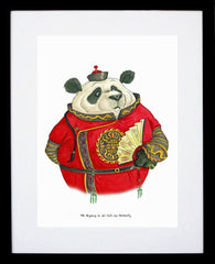 Animals - Panda (Quote) Black Frame