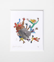 Quentin Blake - R Is For Roller Skates Unframed