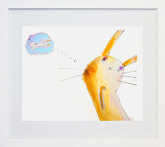 Rabbit II White Frame