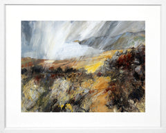 Original - Rainy Day on Coastal Path - Framed