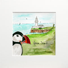 Rathlin Island With Puffin Unframed