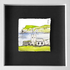 Memories - Rathlin Overlooking Ballintoy - Framed