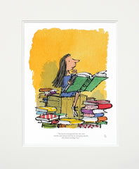 Roald Dahl Matilda - The Books Transported Her - Unframed