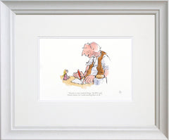 Roald Dahl BFG - Dreams Is Very Mystical White Scoop Frame