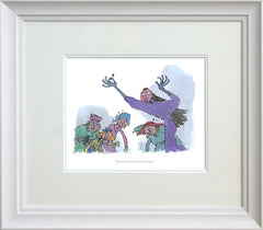 Roald Dahl The Witches - There Are Witches Everywhere White Frame