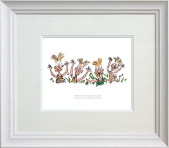 Roald Dahl Charlie and the Chocolate Factory - Hello, Good Morning White Frame