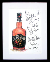 Drinks Rum - Red Leg Spiced Rum Frame Black