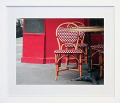 Paris In Red - Table And Chairs Frame White 