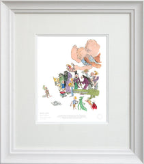 Quentin Blake - Roald Dahl and Quentin Blake 40th Anniversary Framed