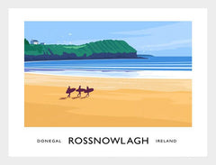 Co Donegal - Rossnowlagh Frame White 40x30 No Mount