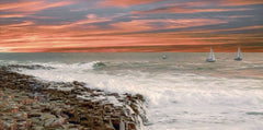 Co Antrim - Sails At Sunset, Giant's Causeway