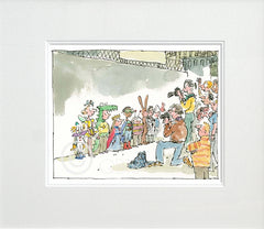 Signed Quentin Blake - School Fancy Dress Unframed