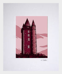 Scrabo Tower-16 x 11.5 White Frame