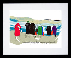 Sea Swimmers - Just One Dip Away Black Frame